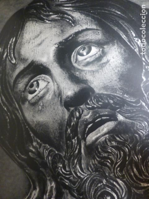 Colecionismo: VALLADOLID SEMANA SANTA CRISTO ANTIGUA LAMINA HUECOGRABADO 26 X 31 CMTS
