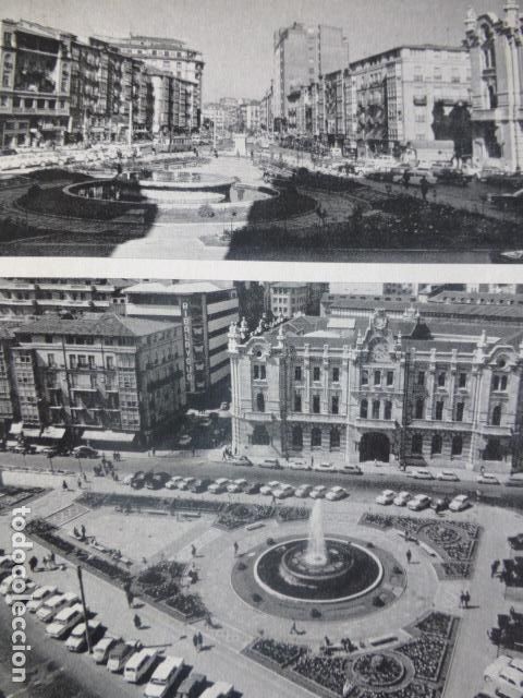 Coleccionismo: SANTANDER PLAZA DEL GENERALISIMO ANTIGUA LAMINA HUECOGRABADO