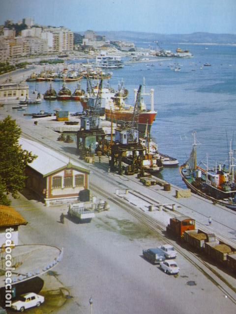 Coleccionismo: SANTANDER CANTABRIA VISTA PARCIAL DEL PUERTO ANTIGUA LAMINA HUECOGRABADO