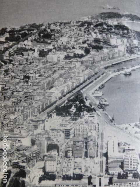 Collezionismo: SANTANDER CANTABRIA VISTA AEREA ANTIGUA LAMINA HUECOGRABADO