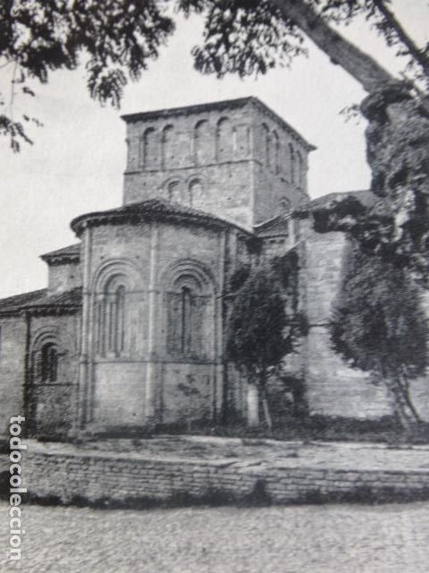 Colecionismo: SANTILLANA DEL MAR CANTABRIA ABSIDES ANTIGUA LAMINA HUECOGRABADO
