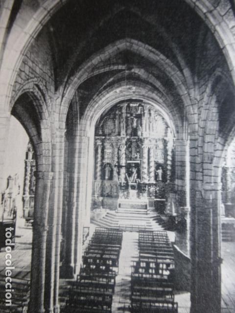 Sammelleidenschaft Papier: SAN VICENTE DE LA BARQUERA CANTABRIA INTERIOR DE LA IGLESIA ANTIGUA LAMINA HUECOGRABADO