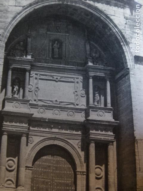 Coleccionismo: VILLARROBLEDO ALBACETE IGLESIA DE SAN BLAS ANTIGUA LAMINA HUECOGRABADO