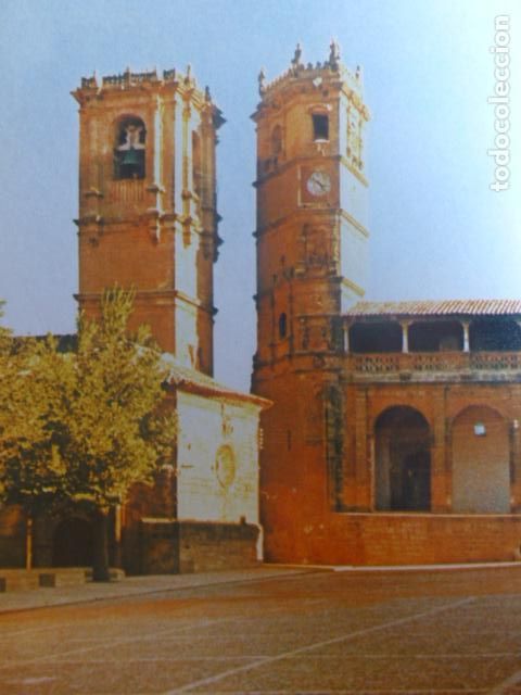 Colecionismo: ALCARAZ ALBACETE PLAZA MAYOR ANTIGUA LAMINA HUECOGRABADO