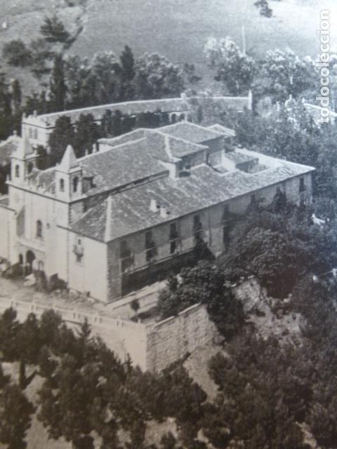 Collezionismo: ALCARAZ ALBACETE VISTA DEL SANTUARIO DE NUESTRA SE&Ntilde;ORA DE CORTES ANTIGUA LAMINA HUECOGRABADO