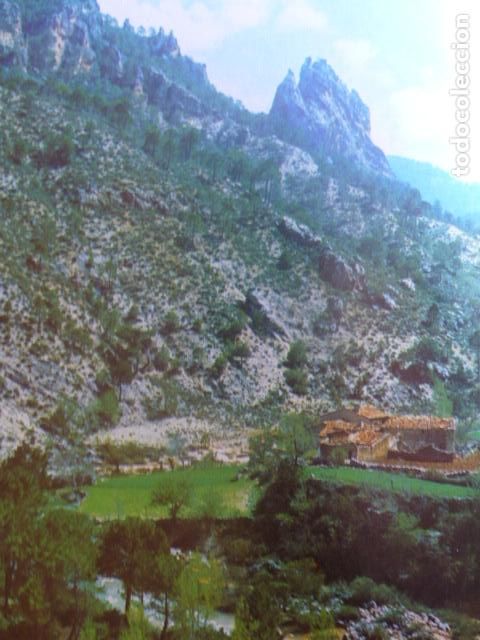 Colecionismo: RIOPAR ALBACETE PAISAJE ANTIGUA LAMINA HUECOGRABADO