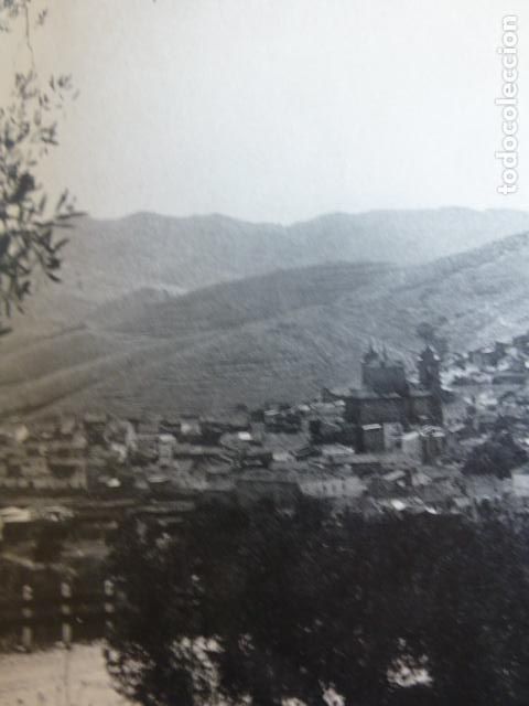 Coleccionismo: ELCHE DE LA SIERRA ALBACETE VISTA GENERAL ANTIGUA LAMINA HUECOGRABADO