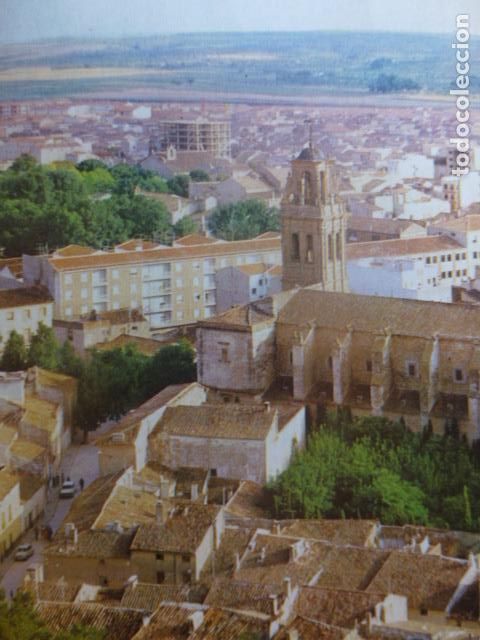 Sammelleidenschaft Papier: ALMANSA ALBACETE VISTA DESDE EL CASTILLO ANTIGUA LAMINA HUECOGRABADO