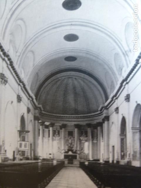 Colecionismo: ALMANSA ALBACETE IGLESIA DE LA ASUNCION ANTIGUA LAMINA HUECOGRABADO