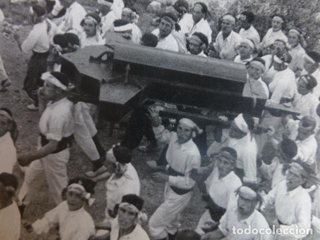 Colecionismo: PE&Ntilde;AS DE SAN PEDRO ALBACETE TRASLADO DEL CRISTO DEL SAHUCO ANTIGUA LAMINA HUECOGRABADO