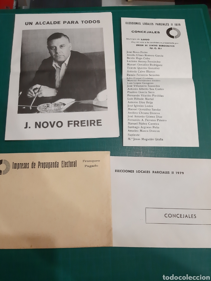 Colecionismo: J.NIVO FREIRE LUGO ELECCIONES CONCEJALES UCD CENTRO DEMOCR&Aacute;TICO