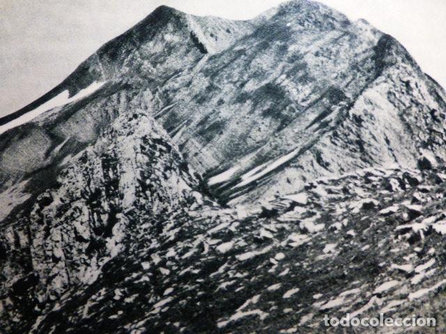 Collecting paper: PICO DE GUIMBALET NAVARRA ANTIGUA LAMINA HUECOGRABADO