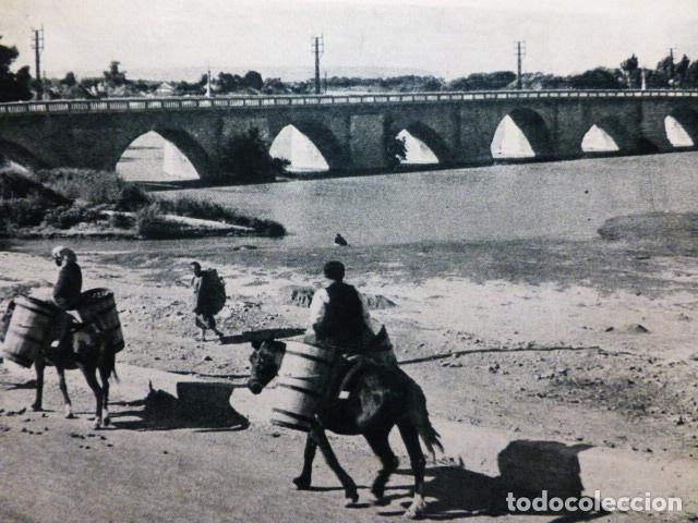 Coleccionismo: TUDELA NAVARRA EL PUENTE ANTIGUA LAMINA HUECOGRABADO