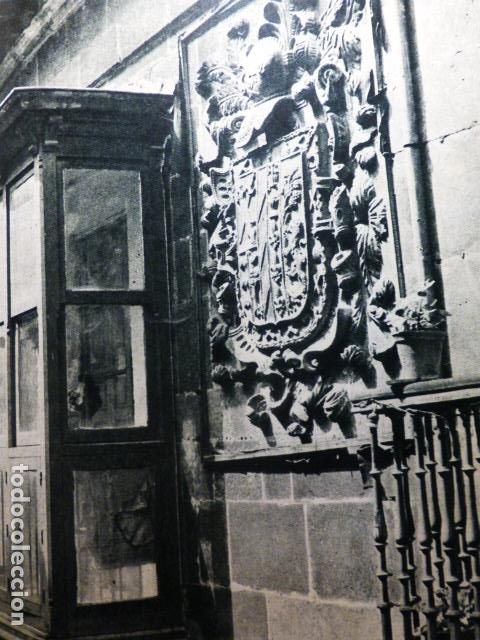 Coleccionismo: LAGUARDIA ALAVA BLASON ANTIGUA LAMINA HUECOGRABADO