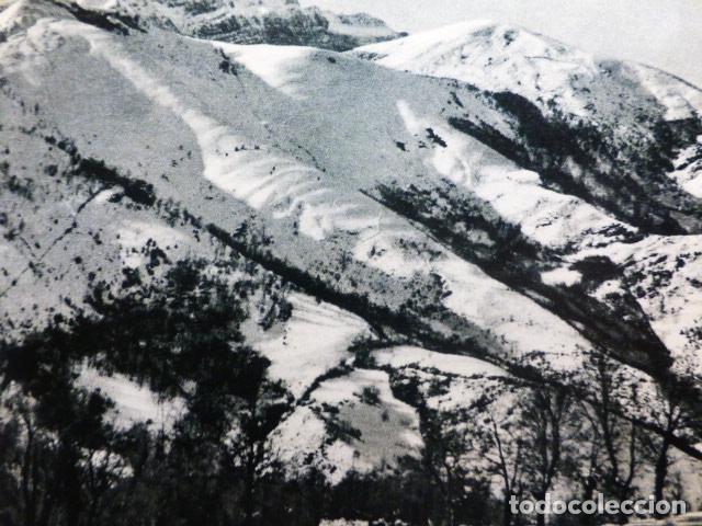 Coleccionismo: AITZGORRI GUIPUZCOA NEVADO ANTIGUA LAMINA HUECOGRABADO