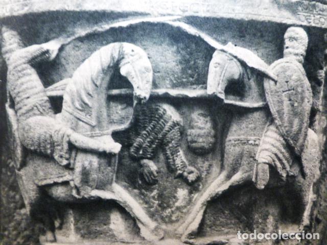 Coleccionismo: ESTELLA NAVARRA CAPITEL ROMANICO ANTIGUA LAMINA HUECOGRABADO