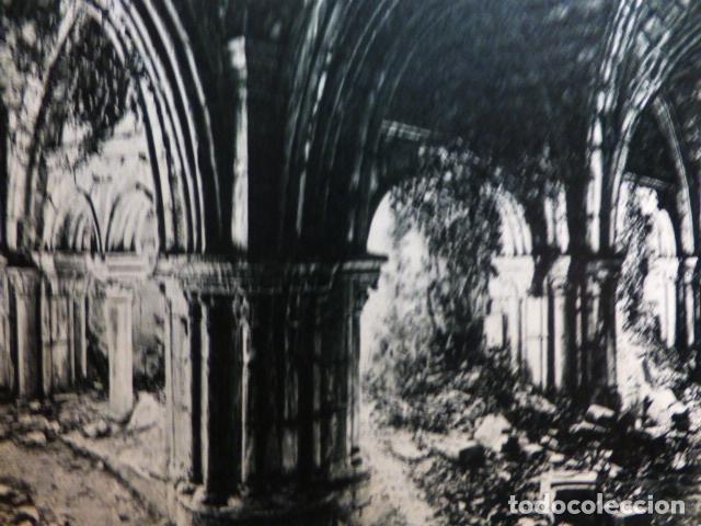 Coleccionismo: IRANZU NAVARRA RUINAS DEL MONASTERIO ANTIGUA LAMINA HUECOGRABADO