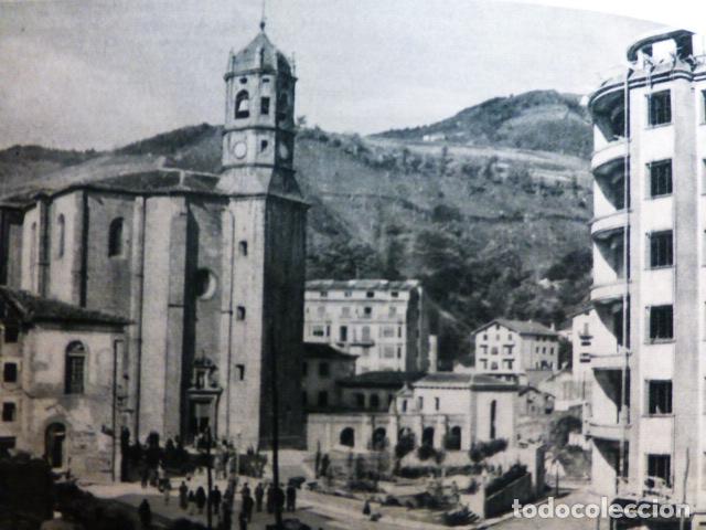 Colecionismo: EIBAR GUIPUZCOA VISTA ANTIGUA LAMINA HUECOGRABADO