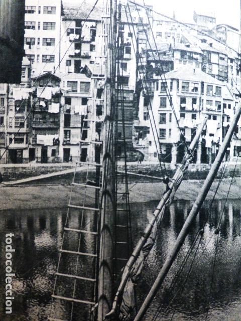 Coleccionismo: BERMEO VIZCAYA PUERTO ANTIGUA LAMINA HUECOGRABADO