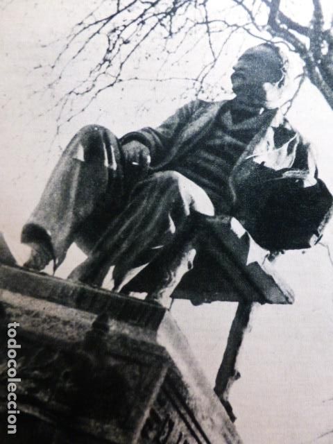 Colecionismo: BILBAO MONUMENTO A ANTONIO TRUEBA ANTIGUA LAMINA HUECOGRABADO