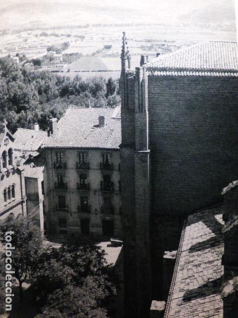 Coleccionismo: PAMPLONA DETALLE CATEDRAL ANTIGUA LAMINA HUECOGRABADO