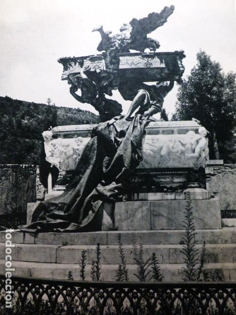 Colecionismo: RONCAL NAVARRA MAUSOLEO ANTIGUA LAMINA HUECOGRABADO