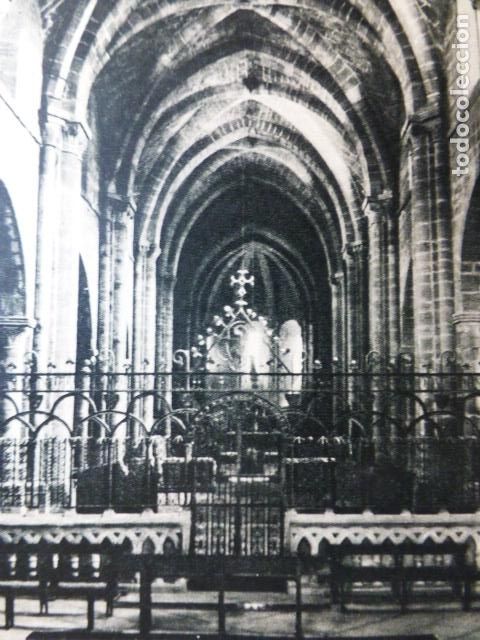 Coleccionismo: MONASTERIO DE LA OLIVA NAVARRA IGLESIA ANTIGUA LAMINA HUECOGRABADO