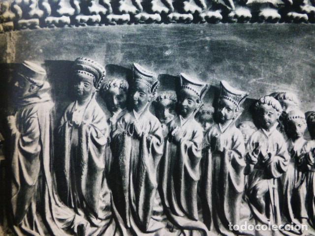 Coleccionismo: TUDELA NAVARRA CATEDRAL DETALLE ANTIGUA LAMINA HUECOGRABADO