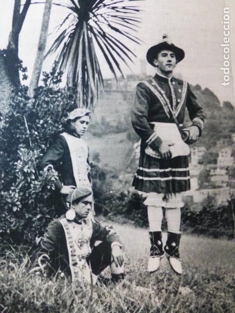 Collezionismo: SAN SEBASTIAN PAIS VASCO DANZA TIPICA ANTIGUA LAMINA HUECOGRABADO