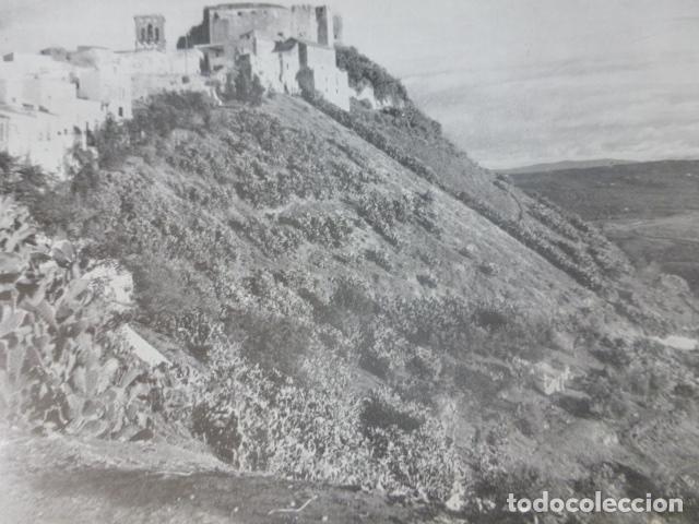 Colecionismo: ARCOS DE LA FRONTERA CADIZ CASTILLO ANTIGUA LAMINA HUECOGRABADO A&Ntilde;OS 40