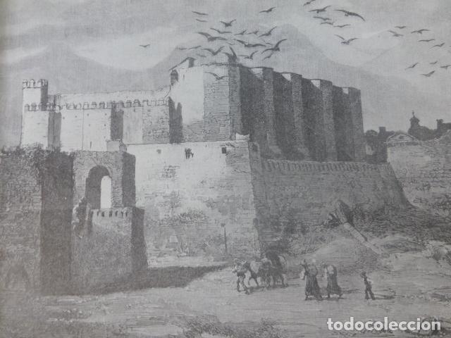 Colecionismo: TARIFA CADIZ CASTILLO ANTIGUA LAMINA HUECOGRABADO A&Ntilde;OS 40