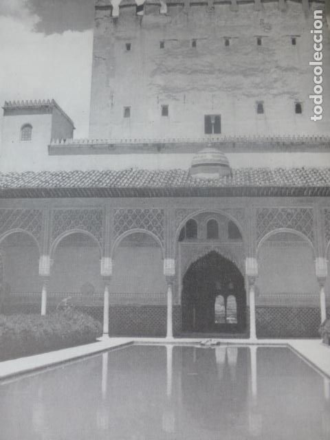 Colecionismo: GRANADA LA ALHAMBRA ANTIGUA LAMINA HUECOGRABADO A&Ntilde;OS 40