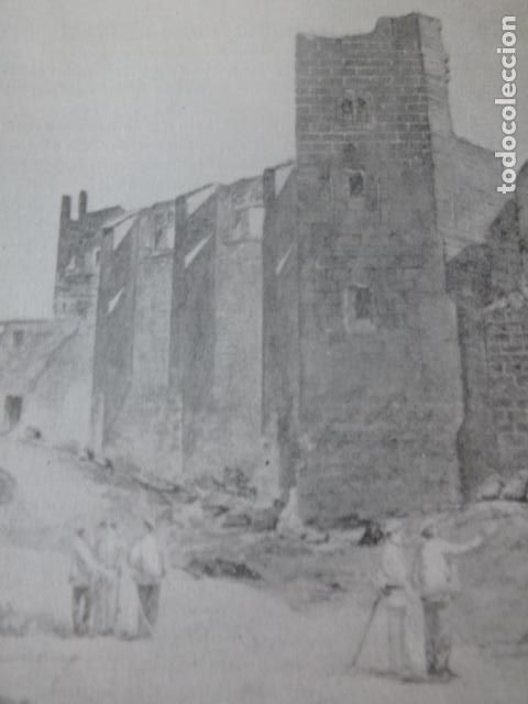 Coleccionismo: CASPE ZARAGOZA CASTILLO ANTIGUA LAMINA HUECOGRABADO A&Ntilde;OS 40