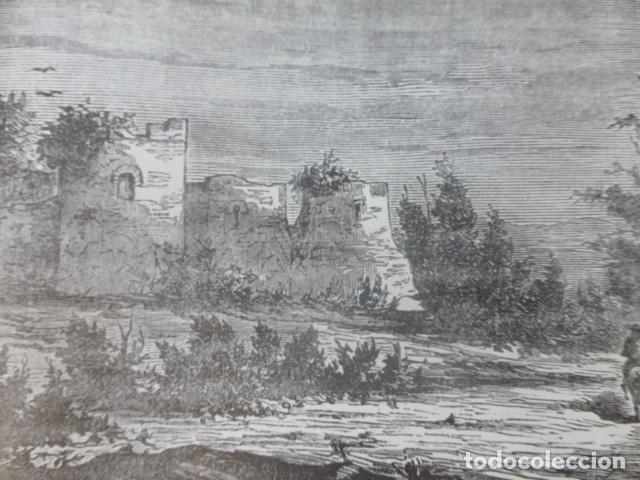 Collectionnisme: NORE&Ntilde;A ASTURIAS CASTILLO ANTIGUA LAMINA HUECOGRABADO A&Ntilde;OS 40