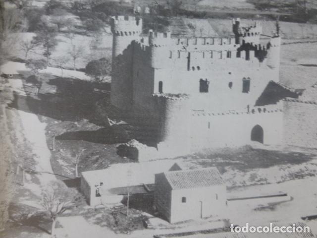 Coleccionismo: SASAMON BURGOS CASTILLO ANTIGUA LAMINA HUECOGRABADO A&Ntilde;OS 40
