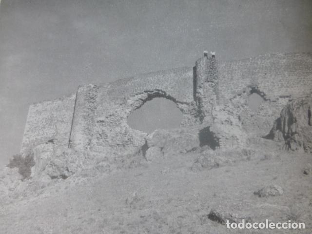 Coleccionismo: MONTIEL CIUDAD REAL CASTILLO ANTIGUA LAMINA HUECOGRABADO A&Ntilde;OS 40