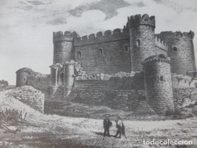Colecionismo: PIOZ GUADALAJARA CASTILLO ANTIGUA LAMINA HUECOGRABADO A&Ntilde;OS 40