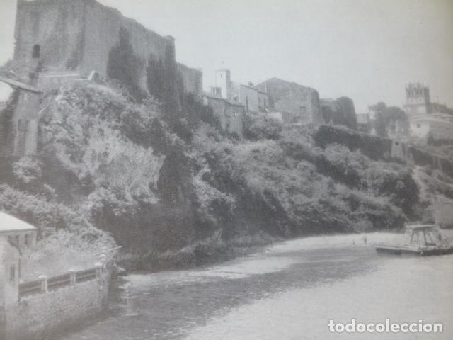 Coleccionismo: SAN VICENTE DE LA BARQUERA CANTABRIA CASTILLO ANTIGUA LAMINA HUECOGRABADO A&Ntilde;OS 40