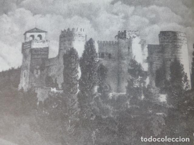 Collezionismo: CASTILNOVO SEGOVIA CASTILLO ANTIGUA LAMINA HUECOGRABADO A&Ntilde;OS 40