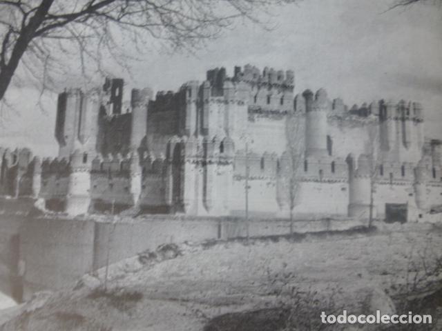 Coleccionismo: COCA SEGOVIA CASTILLO ANTIGUA LAMINA HUECOGRABADO A&Ntilde;OS 40