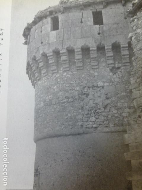 Coleccionismo: CUELLAR SEGOVIA CASTILLO ANTIGUA LAMINA HUECOGRABADO A&Ntilde;OS 40