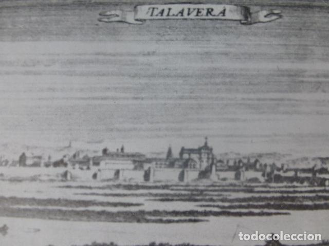 Colecionismo: TALAVERA DE LA REINA TOLEDO VISTA ANTIGUA LAMINA HUECOGRABADO A&Ntilde;OS 40