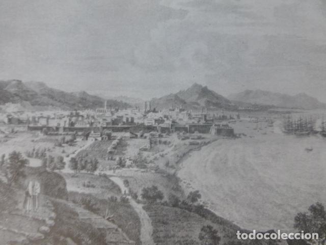 Coleccionismo: BARCELONA VISTA ANTIGUA LAMINA HUECOGRABADO A&Ntilde;OS 40