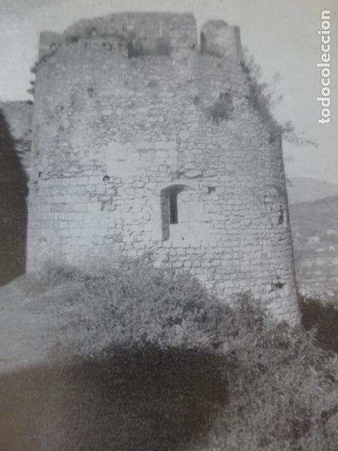 Colecionismo: GERONA CASTILLO ANTIGUA LAMINA HUECOGRABADO A&Ntilde;OS 40