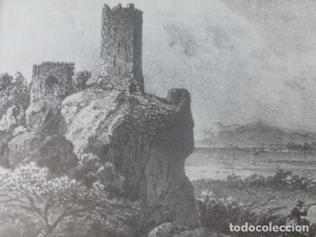 Collezionismo: ALANGE BADAJOZ CASTILLO ANTIGUA LAMINA HUECOGRABADO A&Ntilde;OS 40