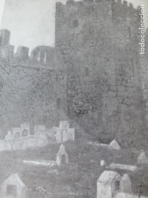 Coleccionismo: MEDELLIN BADAJOZ CASTILLO ANTIGUA LAMINA HUECOGRABADO A&Ntilde;OS 40