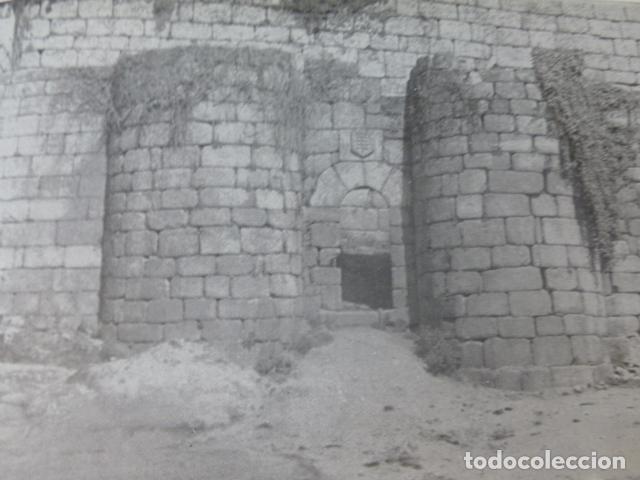 Colecionismo: RIBADAVIA ORENSE CASTILLO ANTIGUA LAMINA HUECOGRABADO A&Ntilde;OS 40U