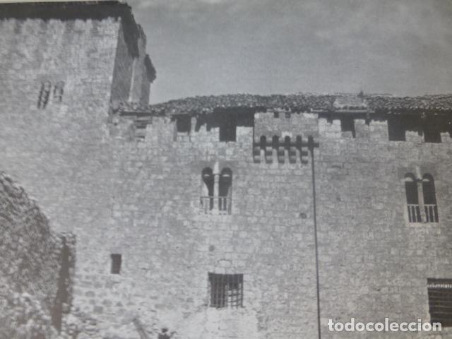 Collecting paper: CURIEL DE AJOS VALLADOLID CASTILLO ANTIGUA LAMINA HUECOGRABADO A&Ntilde;OS 40U