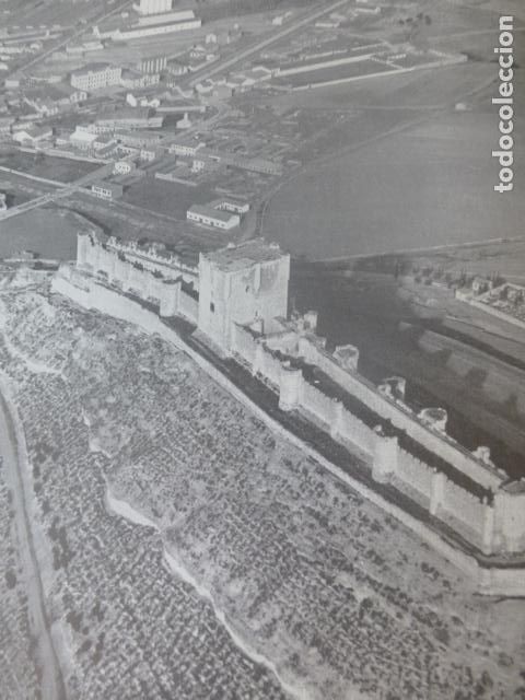 Collecting paper: PE&Ntilde;AFIEL VALLADOLID CASTILLO ANTIGUA LAMINA HUECOGRABADO A&Ntilde;OS 40U