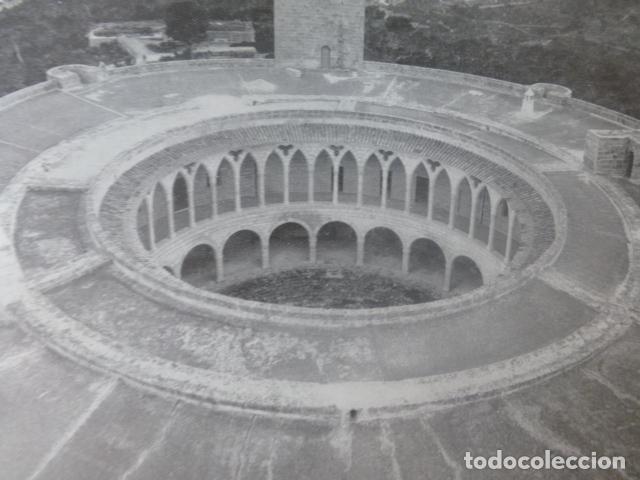 Sammelleidenschaft Papier: PALMA DE MALLORCA CASTILLO DE BELLVER ANTIGUA LAMINA HUECOGRABADO A&Ntilde;OS 40U